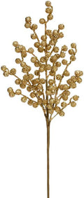 25" Gold Berry Spray