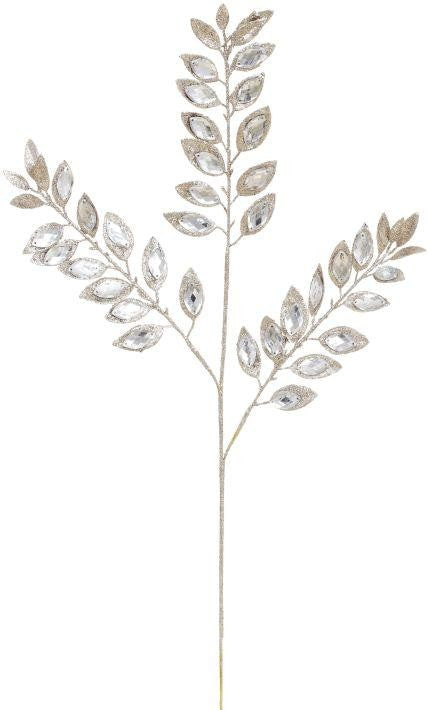 33" Jeweled Holly Spray
