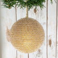 4" Gold Crystal Ball Ornament