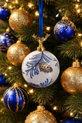 Deer with Pinecones Ornament 4"