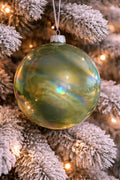 Green Iridescent Ornament 5"