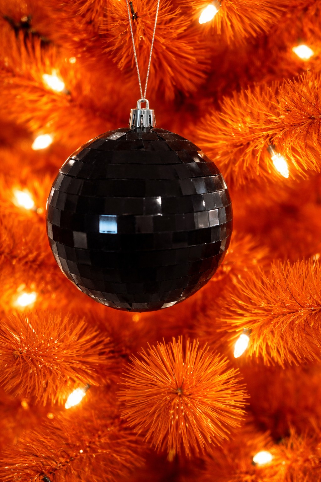 Black Mirror Halloween Ball Ornament 4"
