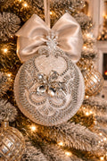 Champagne Color ornament with Rhinestones and Jewels
